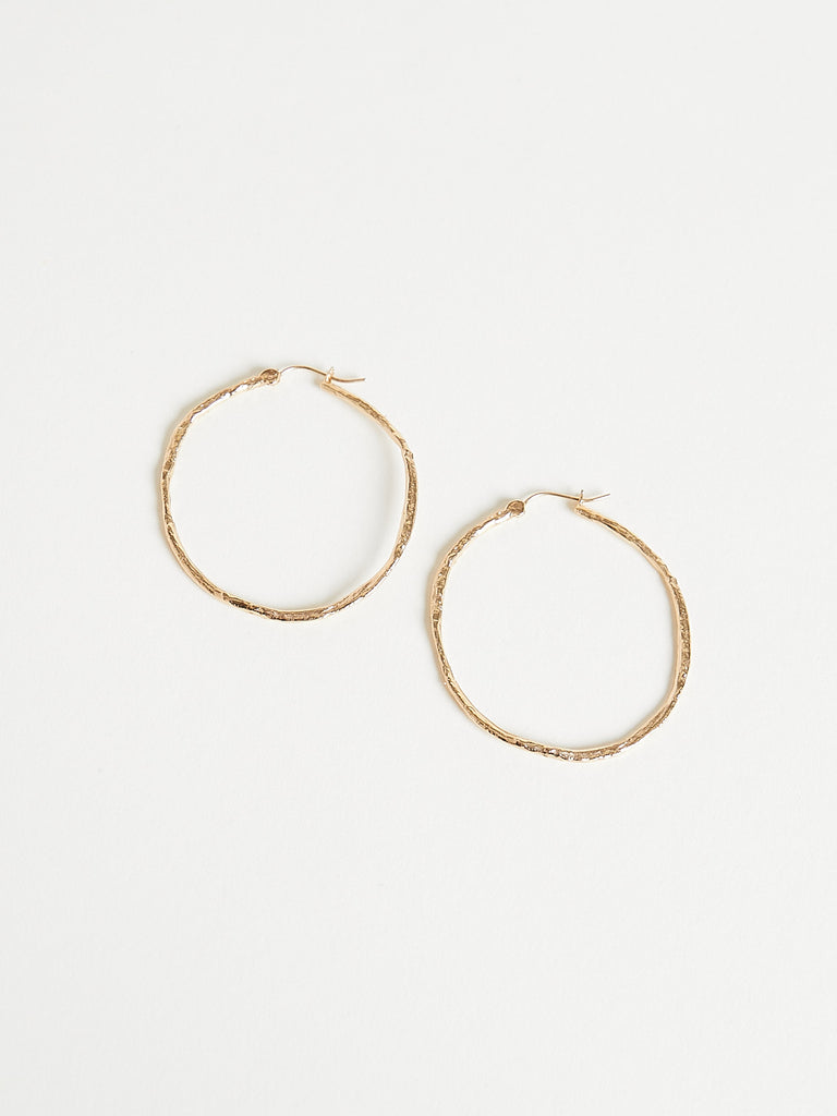 Alice Waese - 38mm Hoops in 14K Yellow Gold with No Diamonds