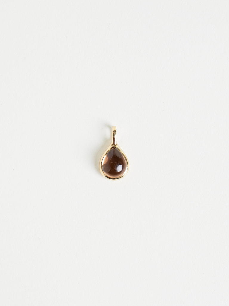 Myrto - Cabochon Pendant with 3.96ct Brown Tourmaline on 18k Yellow Gold