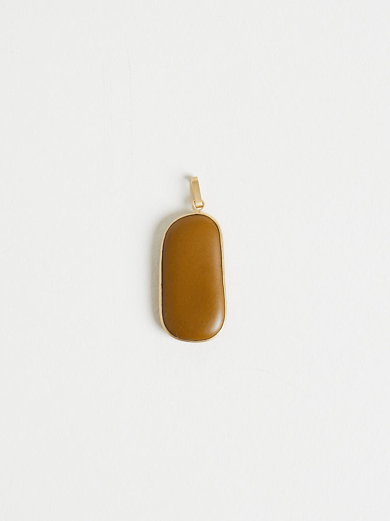Nathalie Mathoulin Jewellery - Element MII’ 26/4 - Caramel Stone Set with A Bespoke 18k Solid Gold Spectacle