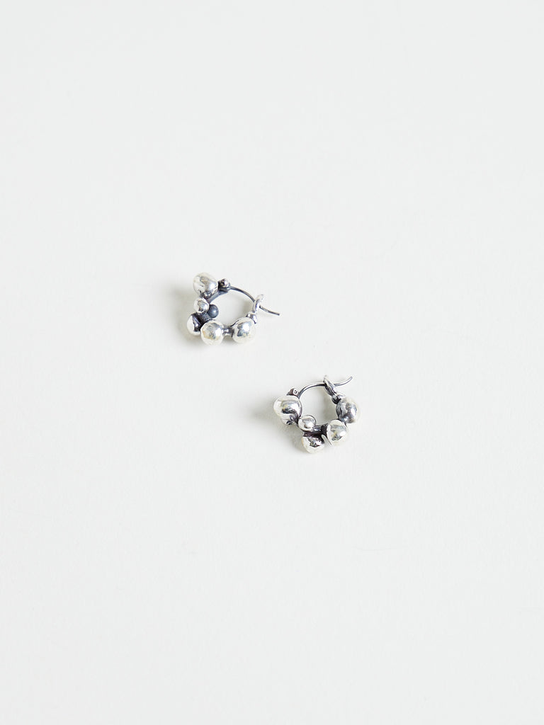 Ten Thousand Things - Sterling Silver Molten Cluster Hoop