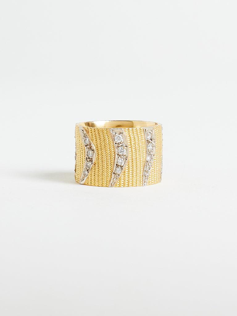 Fanourakis - 0.65ct Diamond Ring in 18k & 22k Yellow Gold