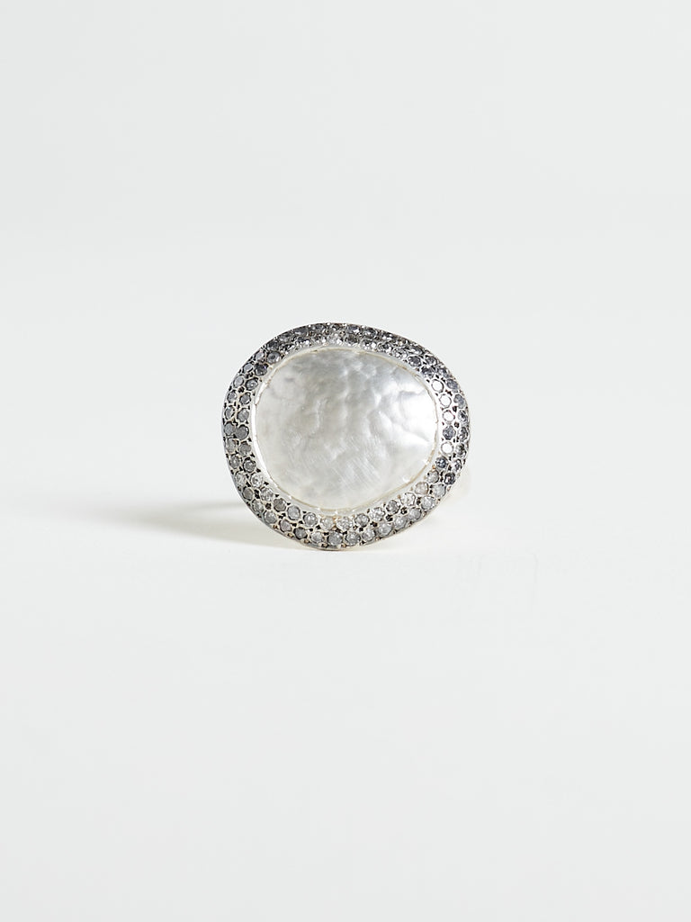 Rosa Maria - Julia 1 Ring with 0.88ct Icy Grey Diamonds in Sterling Silver