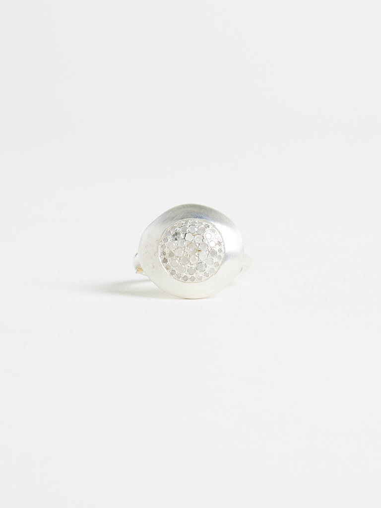 Rosa Maria - Julia 3 Ring with 0.83ct 8x8 Cut Diamonds in Sterling Silver