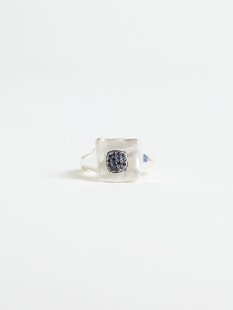 Rosa Maria - Leslie Ring with 0.13ct Blue Sapphires in Sterling Silver