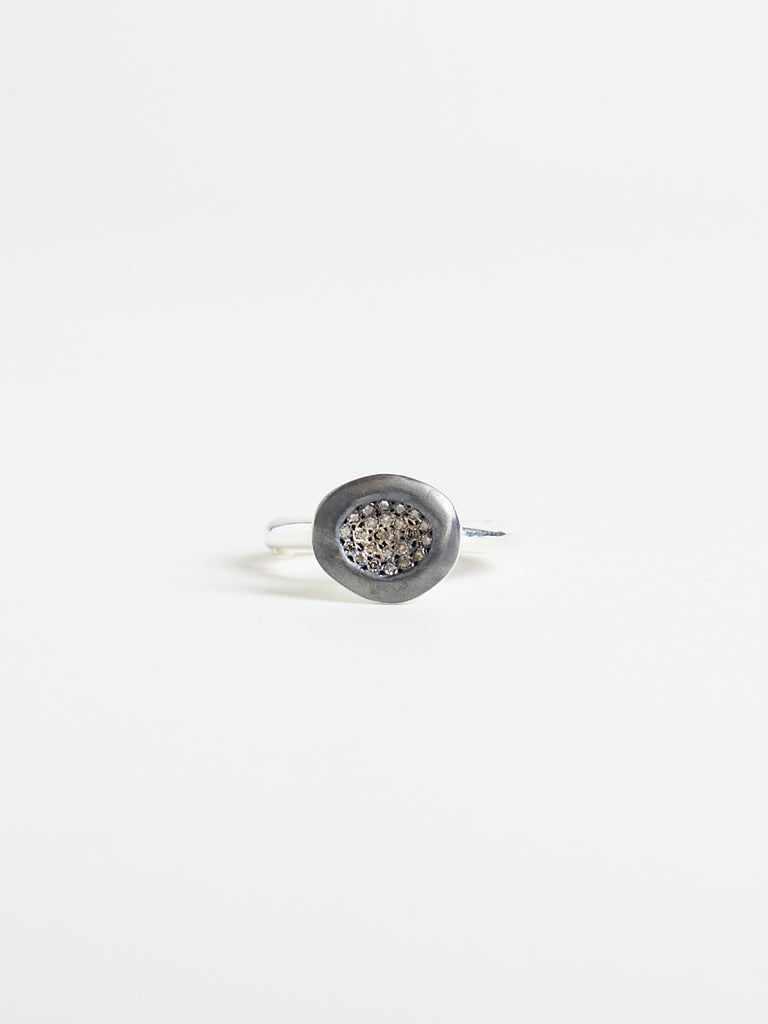 Rosa Maria - Ato Ring with 0.21ct Cognac Diamonds in Sterling Silver