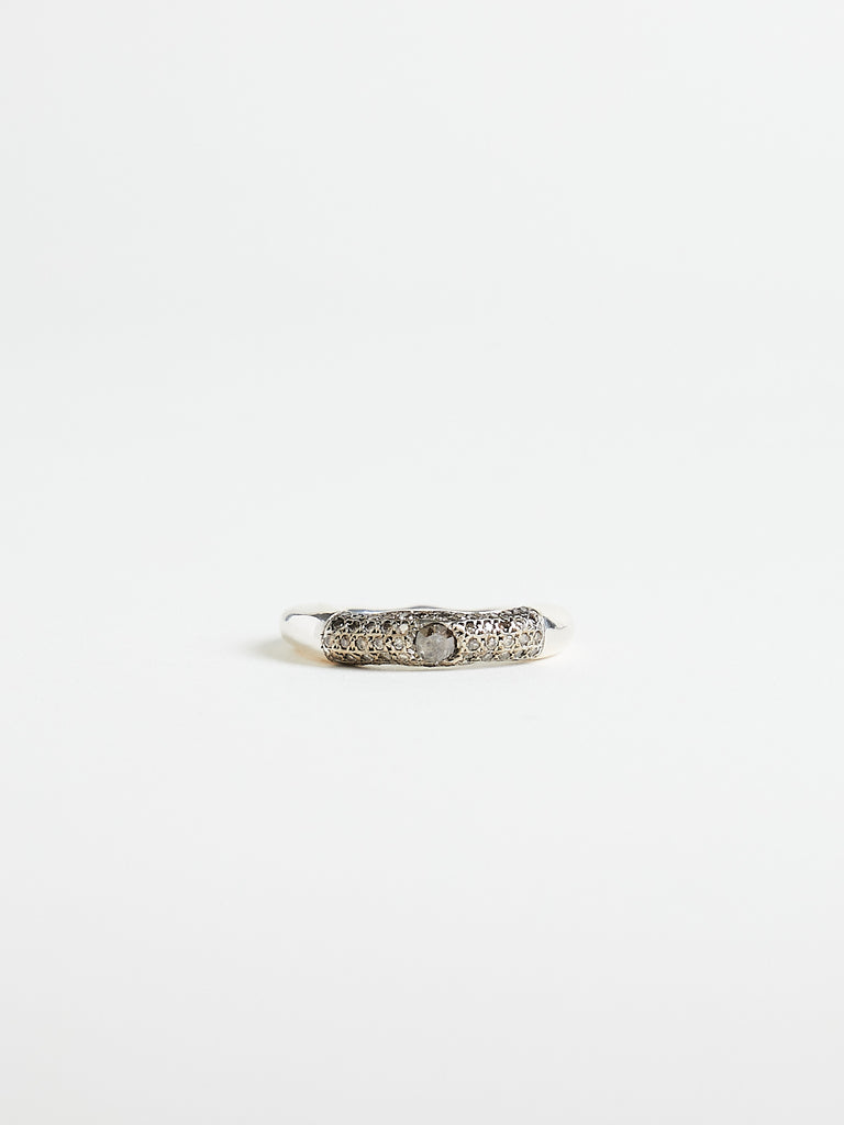 Rosa Maria - Sei Ring with 0.45ct Cognac Diamonds & 0.27ct Brown Diamond on Sterling Silver