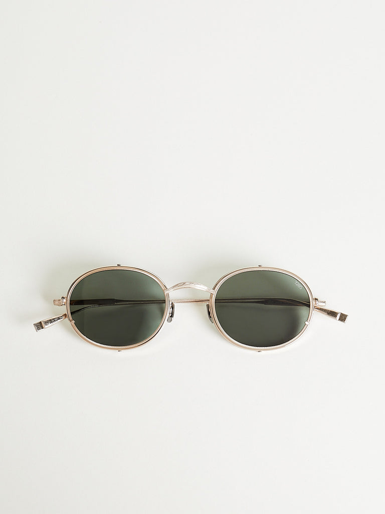 Eyevan - 804 Sunglasses with Metal Rim in Dark Green