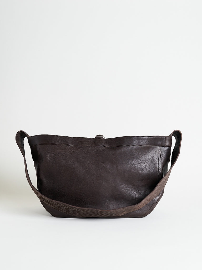 Taiga Takahashi - Lot.018 Newsboy Bag Small in Brown Leather