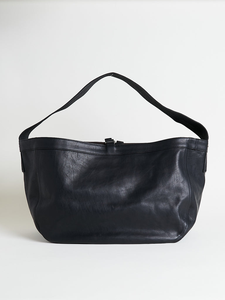 Taiga Takahashi - Lot.004 Newsboy Bag in Black Leather