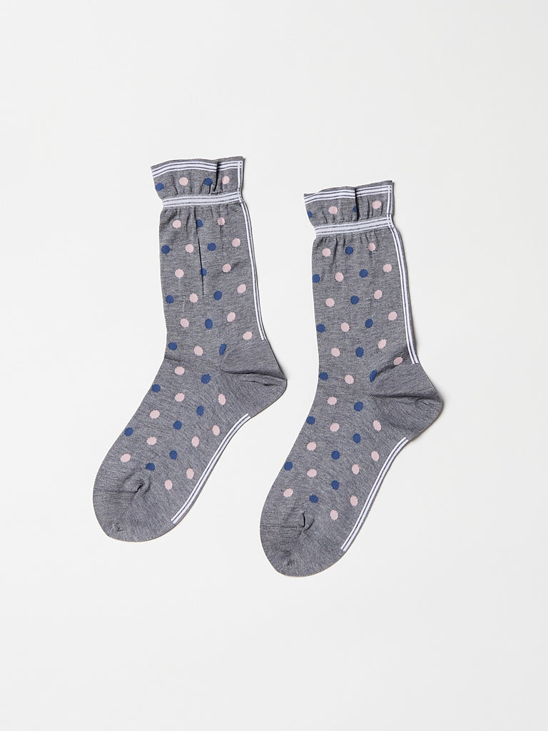 Antipast - Classic Dots Socks in Mix Grey