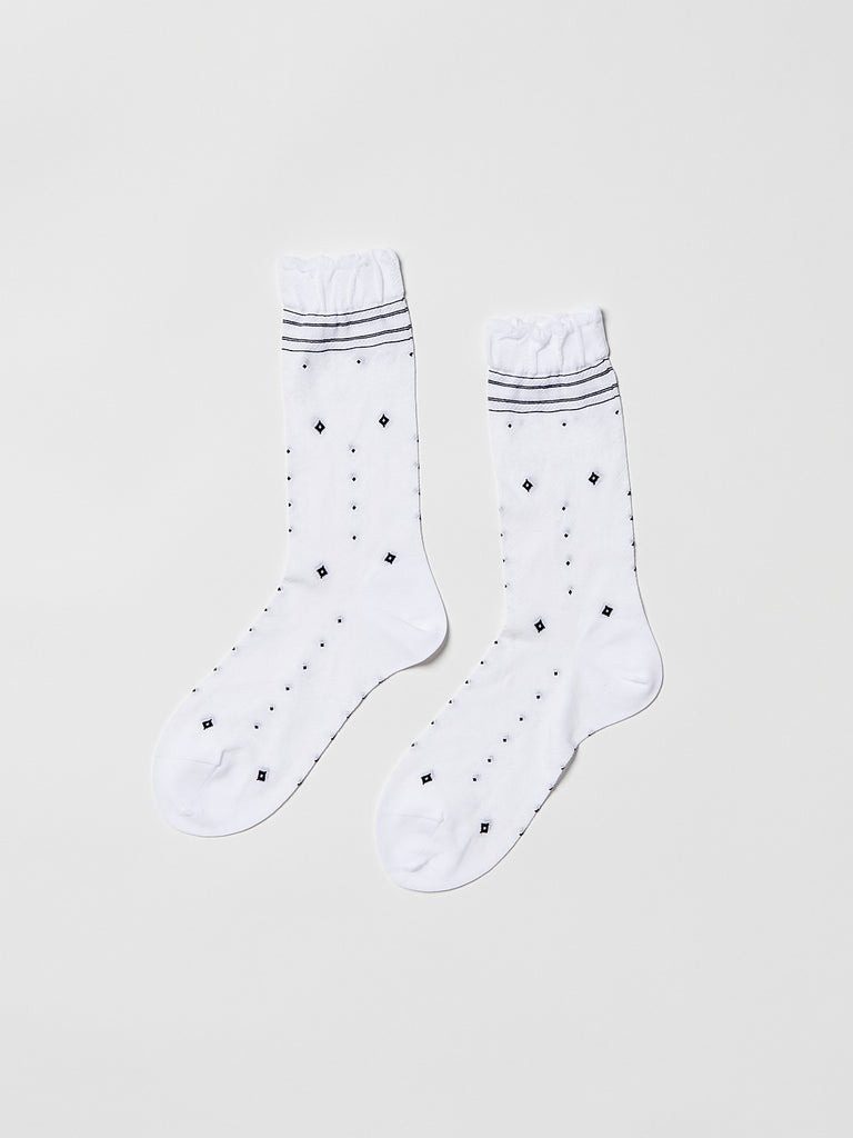 Antipast - Hand in Hand Socks in White