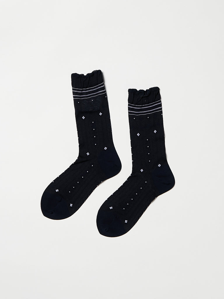 Antipast - Hand in Hand Socks in Black Navy