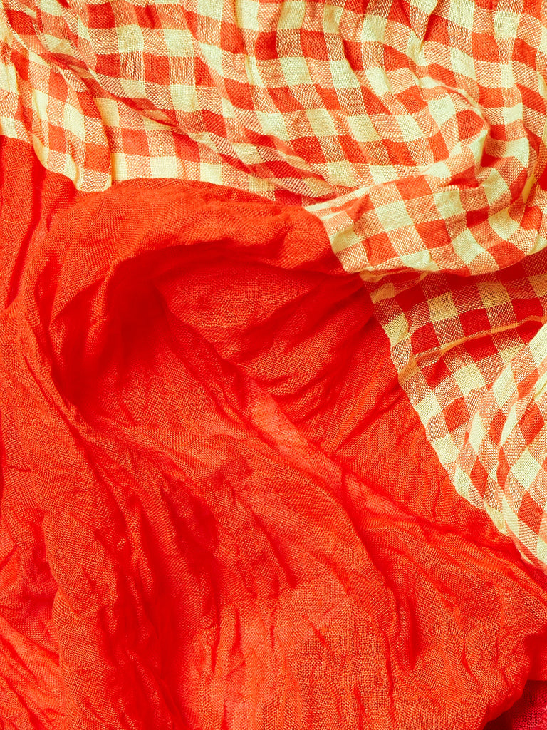 Daniela Gregis - Scialle Shawl Hawaii Lavato in Red Orange Mix