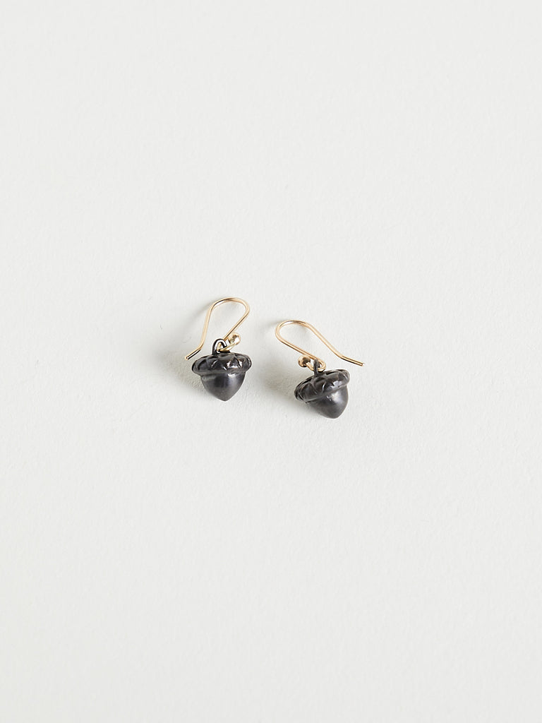 Gabriella Kiss Baby Acorn Earrings in Bronze