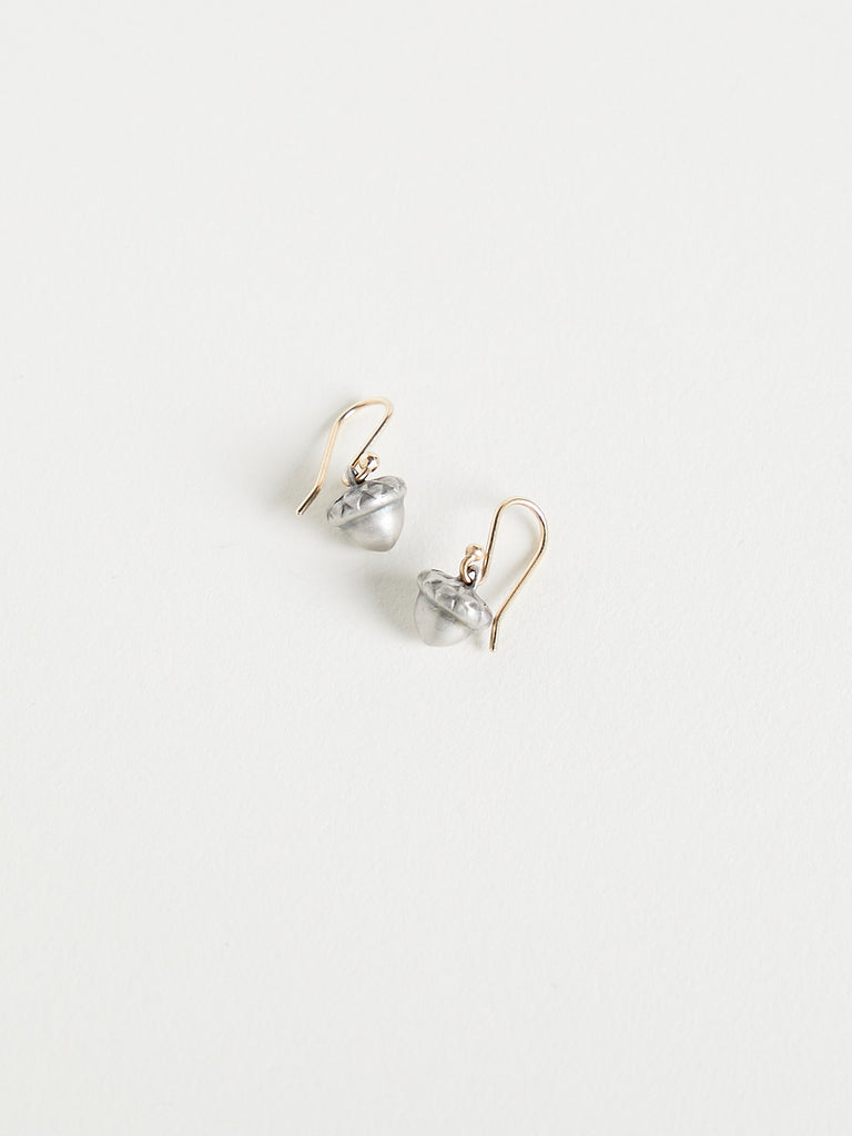Gabriella Kiss Baby Acorn Earrings in Sterling Silver