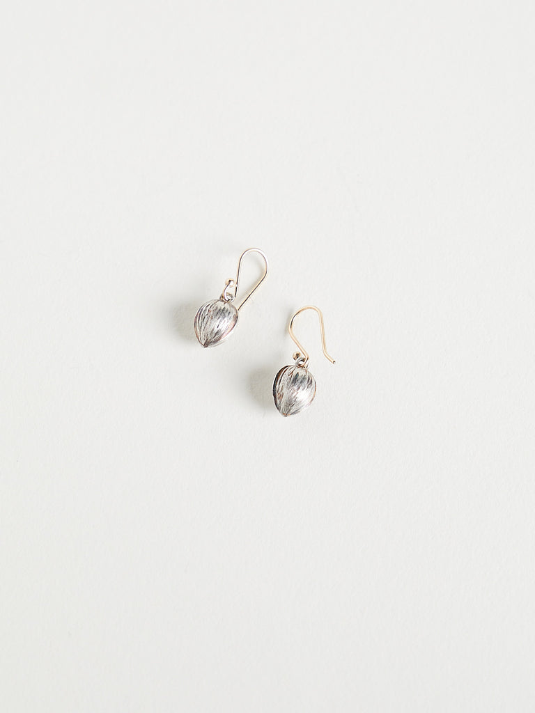 Gabriella Kiss Tiny Walnut Earrings in Sterling Silver