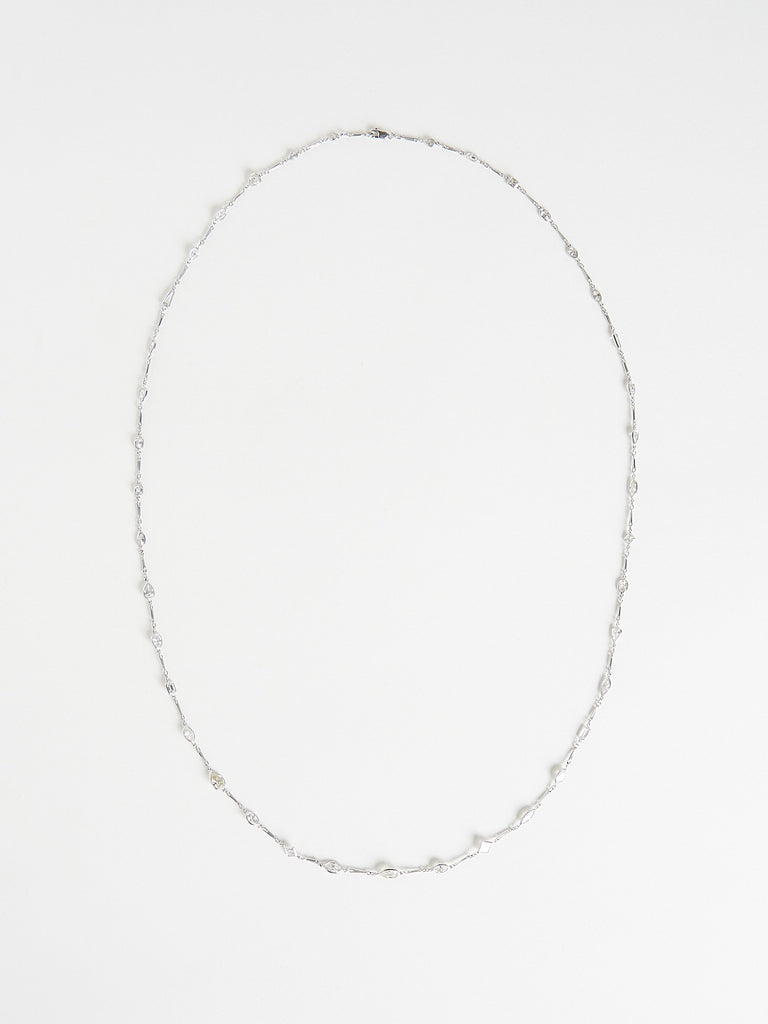 Vintage - Platinum Chain with 13.30ct Multicut Diamonds