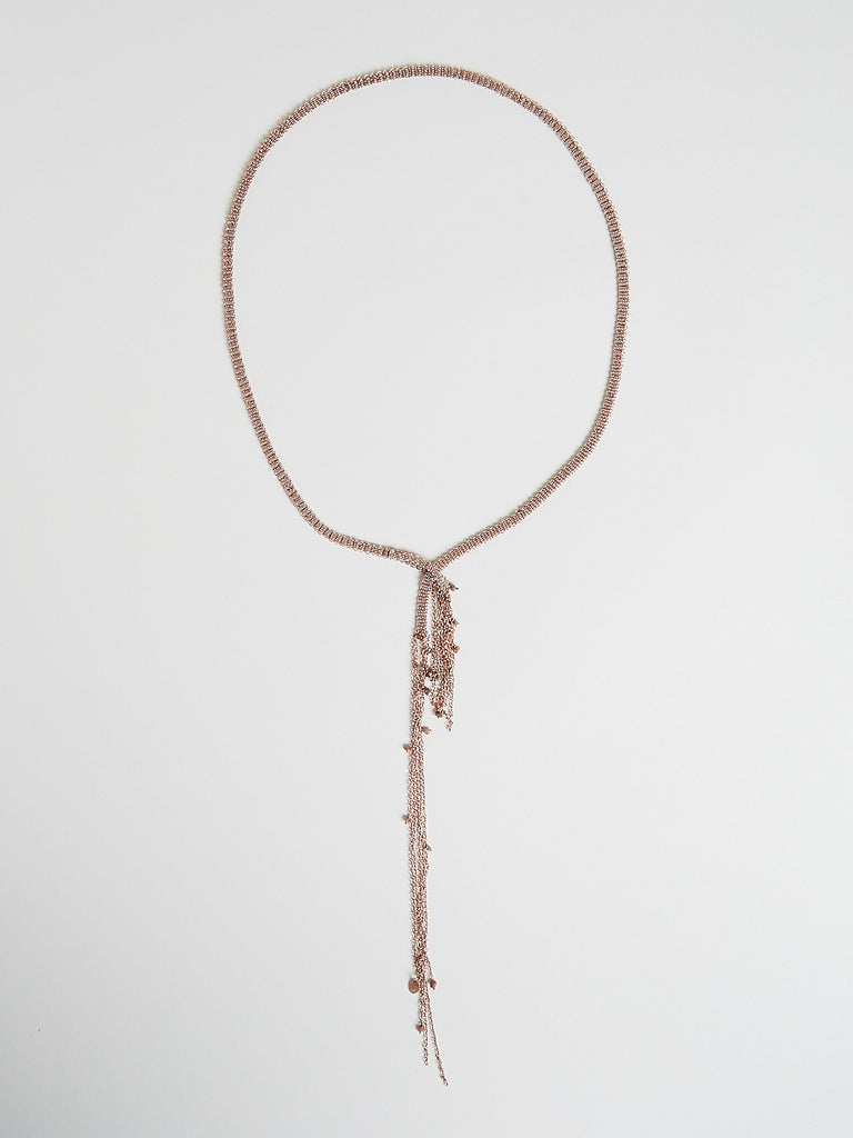 Stephanie Schneider - 105.05 Shawl in Rose Gold Plated 925 Sterling Silver with Raw Brown Diamonds