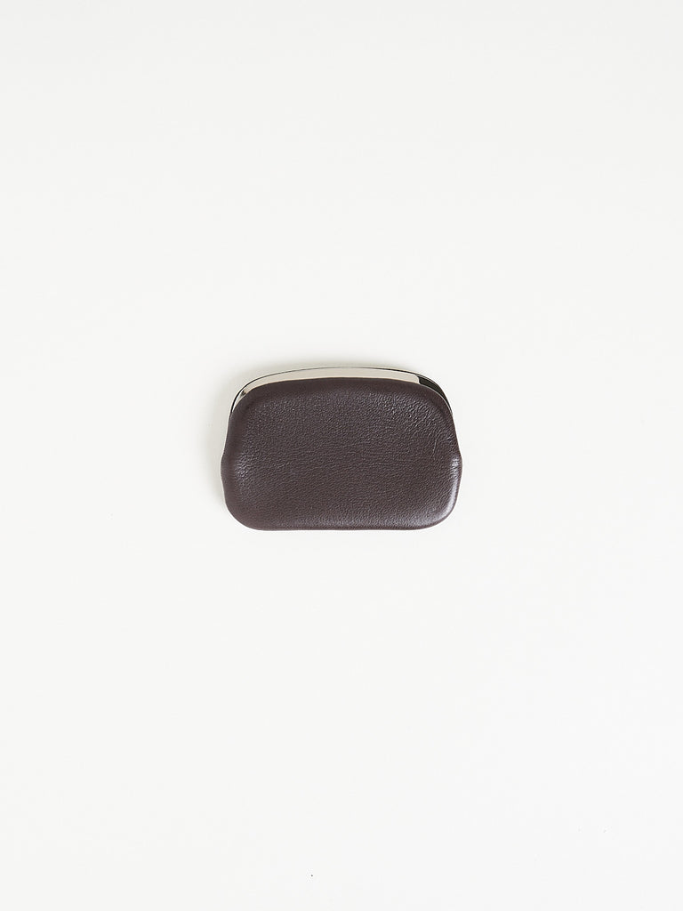 Arts & Science - Push Gamaguchi Coin Case in Dark Brown