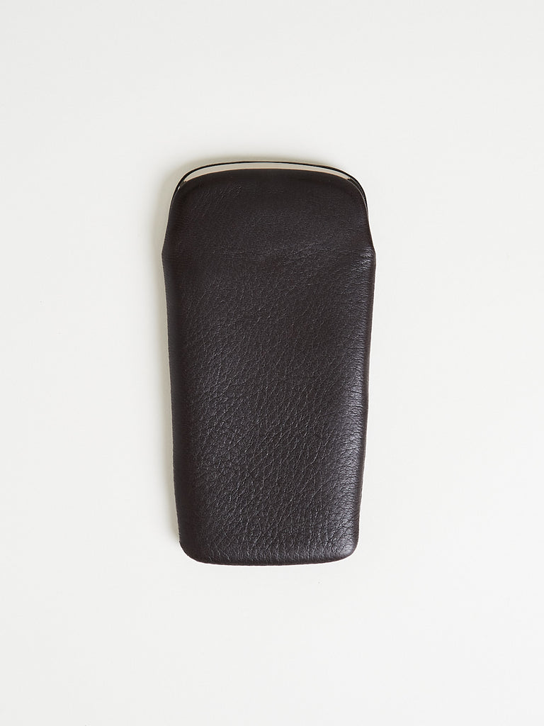 Arts & Science - Push Gamaguchi Glasses Case in Dark Brown