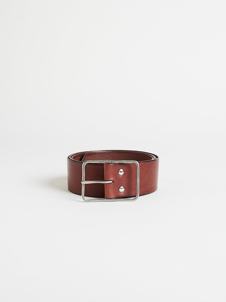 Arts & Science - Thin Buckle Belt M in Dark Brown