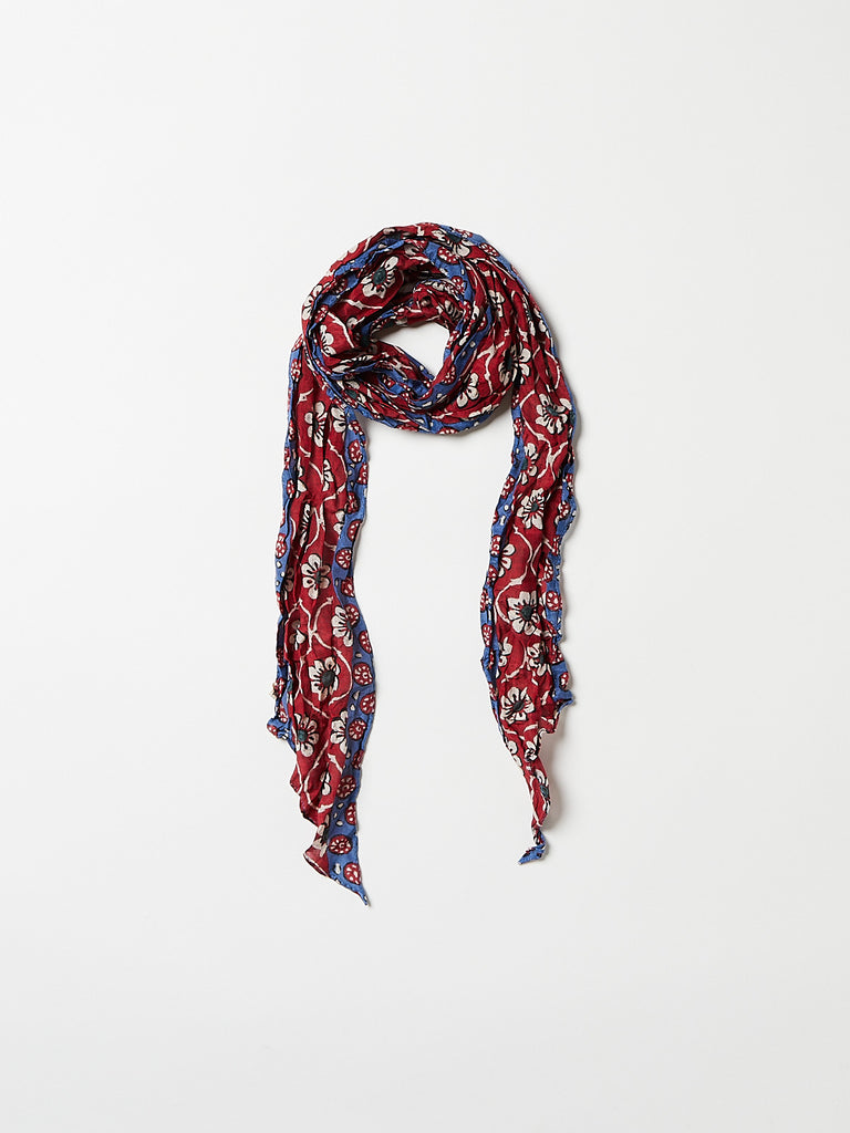Kapital - Washer Silk Moga Scarf in Red