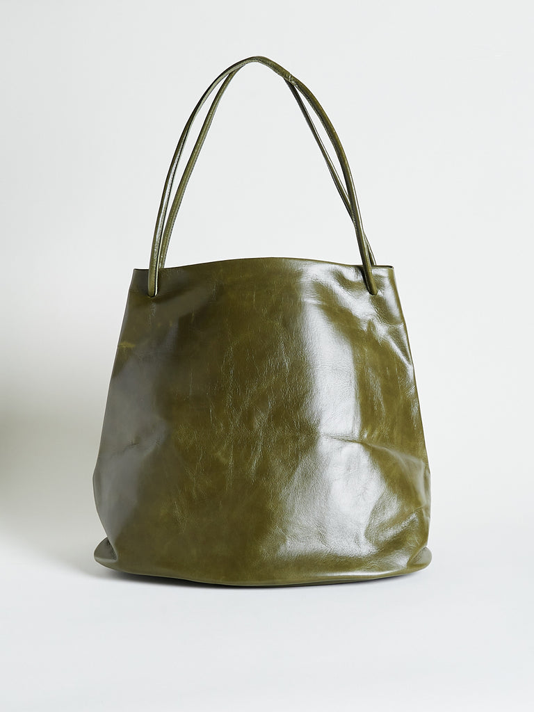 Gabriela Coll Garments - No.17 Leather Hoof Bag in Green
