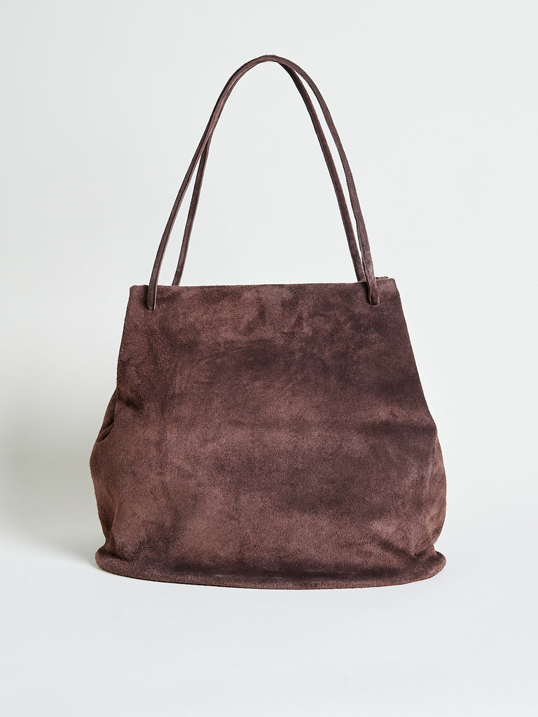 Gabriela Coll Garments - No.17 Suede Hoof Bag in Brown Suede