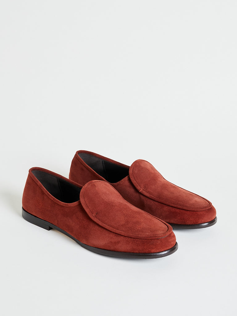 Dusan - Suede Loafer in Rust