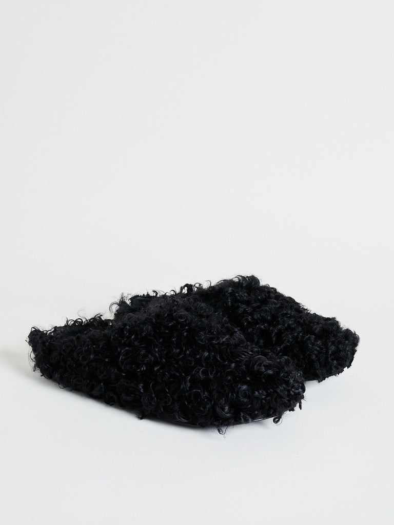 Daniela Gregis - Sabot Shoes Taglio Dietro Pelo in Black