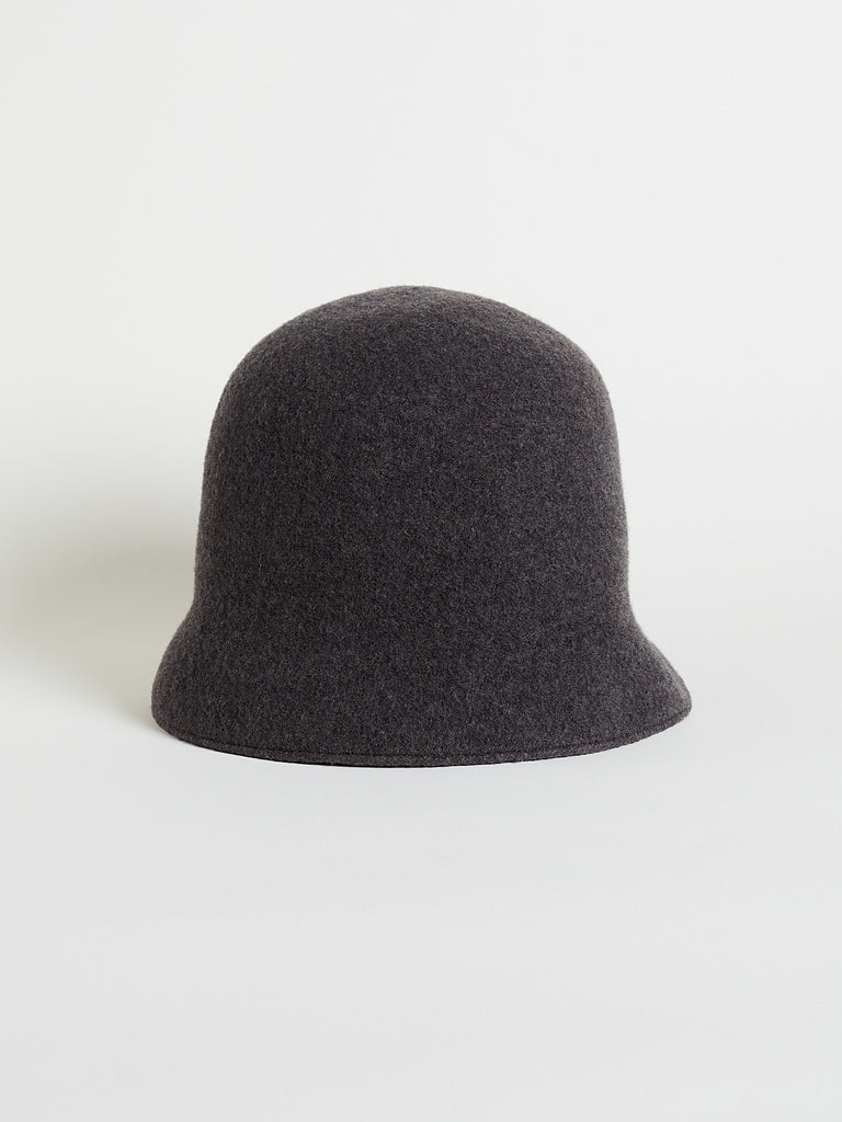 Mature Ha - Bell Hat in Charcoal Brown