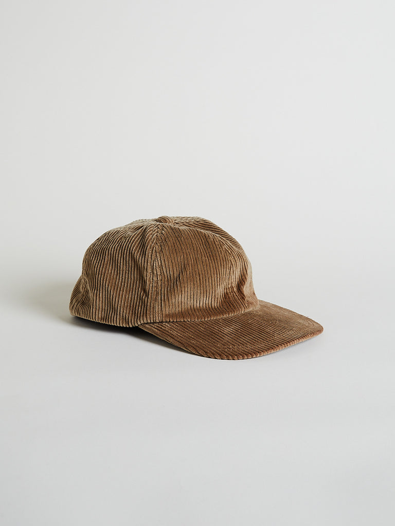 Kijima Takayuki - Corduroy Back Slit 6 Panel Cap in Camel