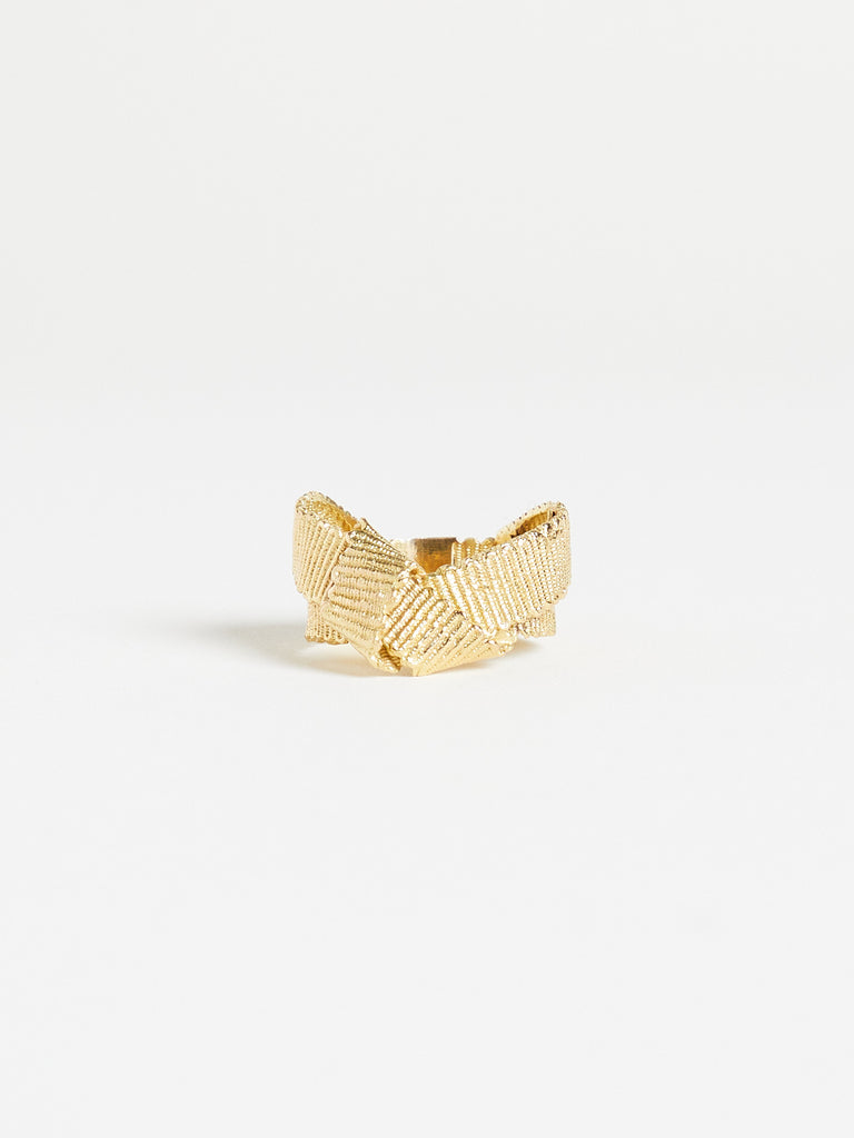 Fanourakis - Textured Ring in 18k Yellow Gold