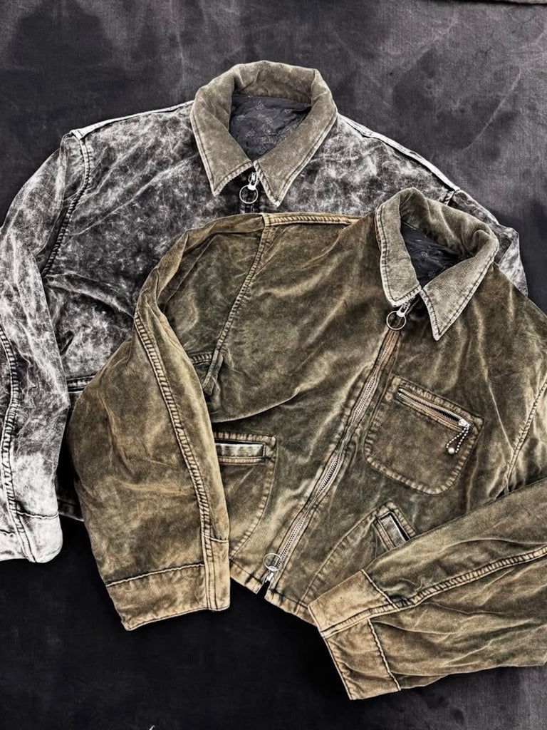 Kapital - Velveteen Hunter Drizzler Jacket Dirty Dyed in Brown