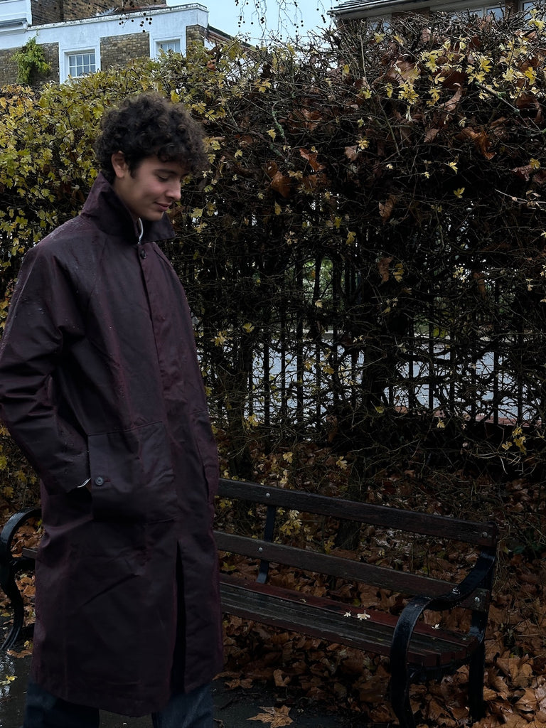 Artikel København - A3 CO OBD Oilskin Coat in Bordeaux