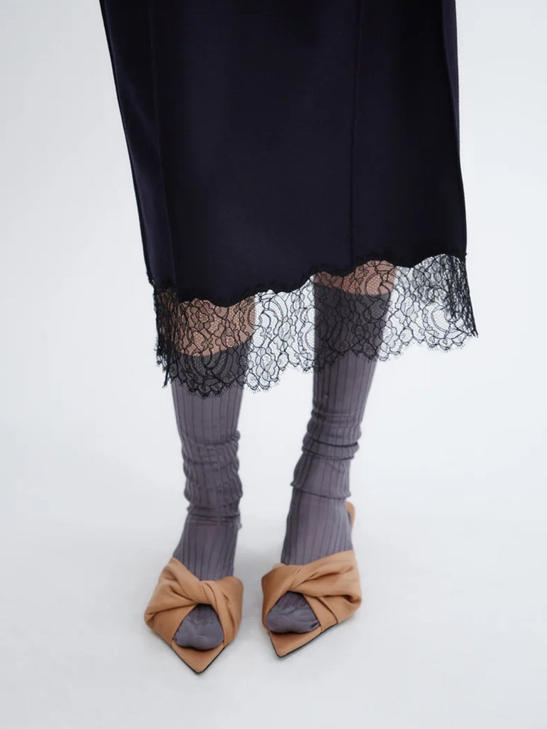 Carven  Coupole Knotted Open Toe in Carven Nude