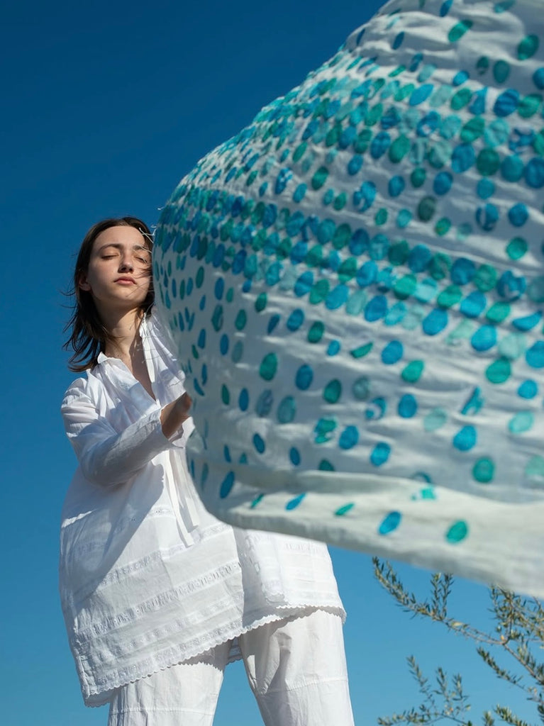 Tikdis Shawl in Turquoise