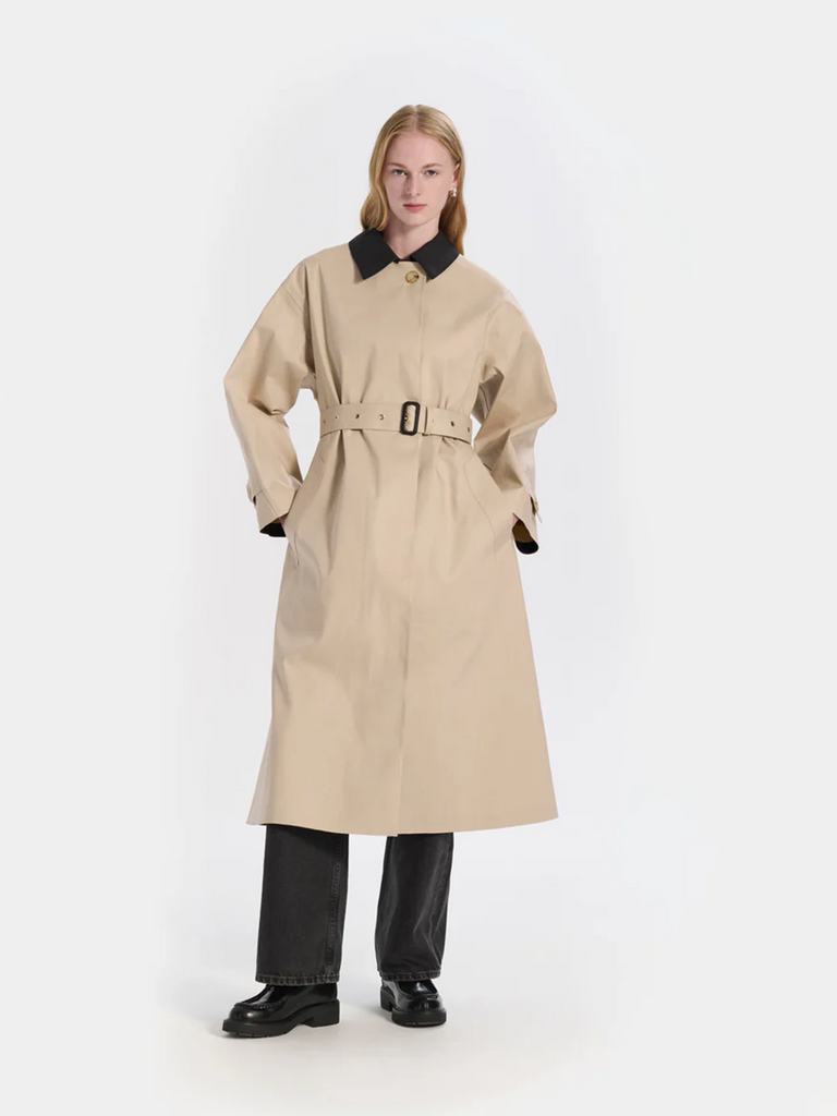 Mackintosh - Bowland Belted Coat in Putty