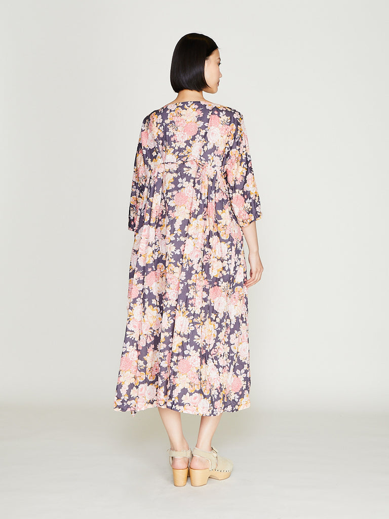 Daniela Gregis - Abito Dress Newpride Lungo Lavato in Red Flowers 1