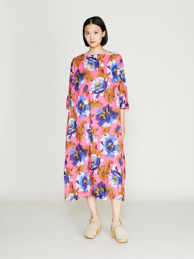 Daniela Gregis - Abito Dress Newpride Lungo Lavato in Red Flowers 3