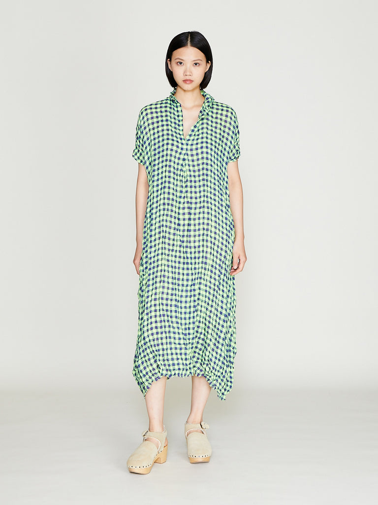 Daniela Gregis  - Abito Dress 20.07.06 Manichina Lavata in Check Colour Mix 1