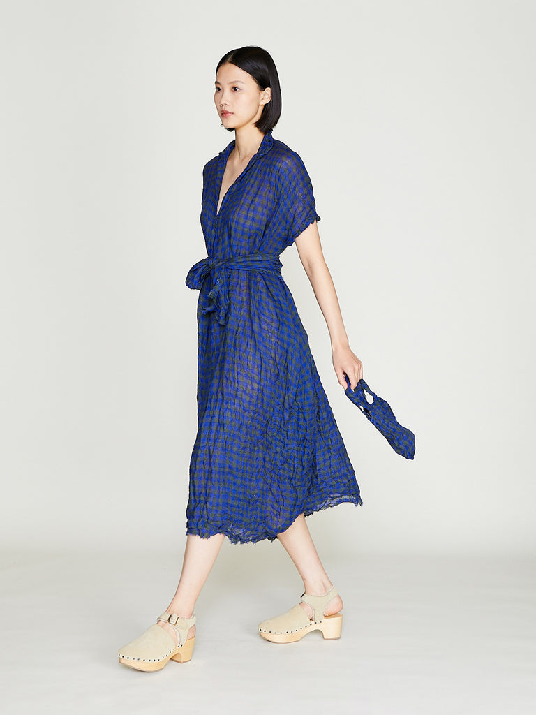 Daniela Gregis - Abito Dress 20.07.06 Manichina Lavata in Check Colour Mix 2