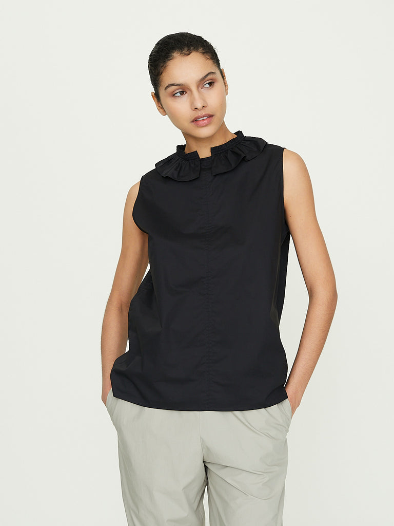 Atlantique Ascoli Echo 1 Sleeveless Shirt in Black