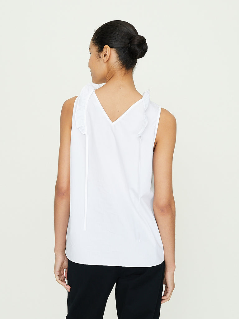 Atlantique Ascoli Echo 2 Sleeveless Blouse in White