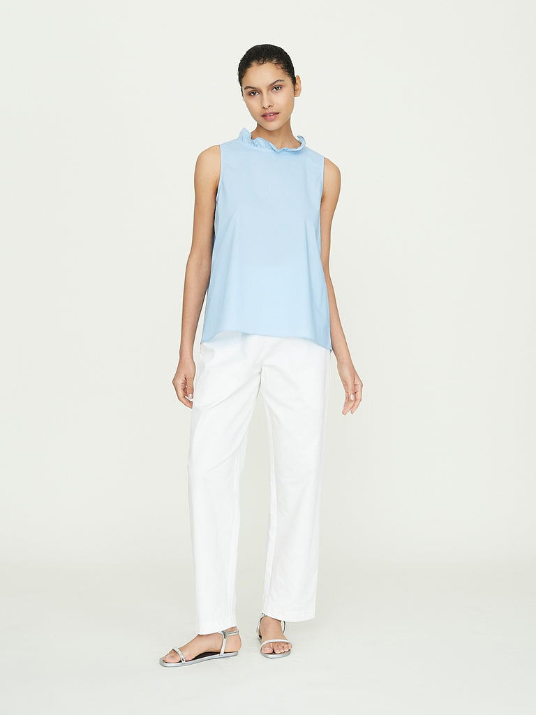 Atlantique Ascoli Echo 2 Sleeveless Blouse in Sky Blue