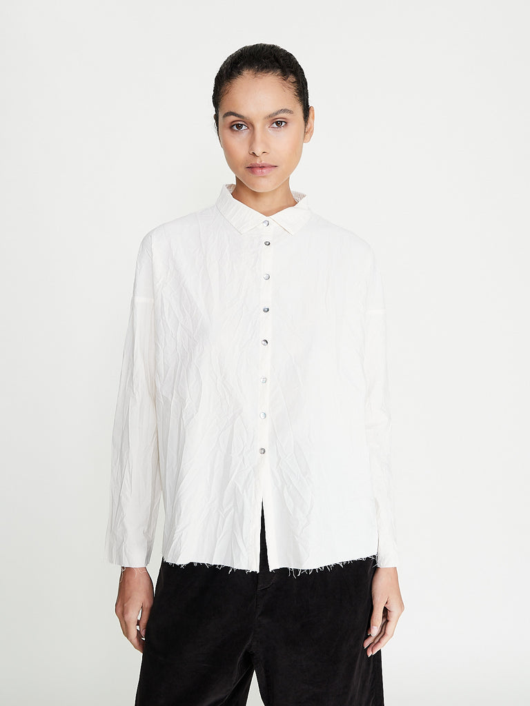 Album di Famiglia - Short Collar Shirt LWR in Natural