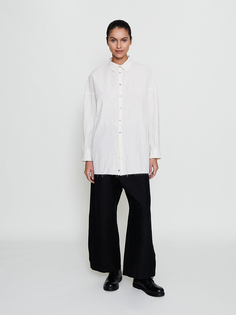 Album di Famiglia - Unisex Collar Shirt LWR in Natural
