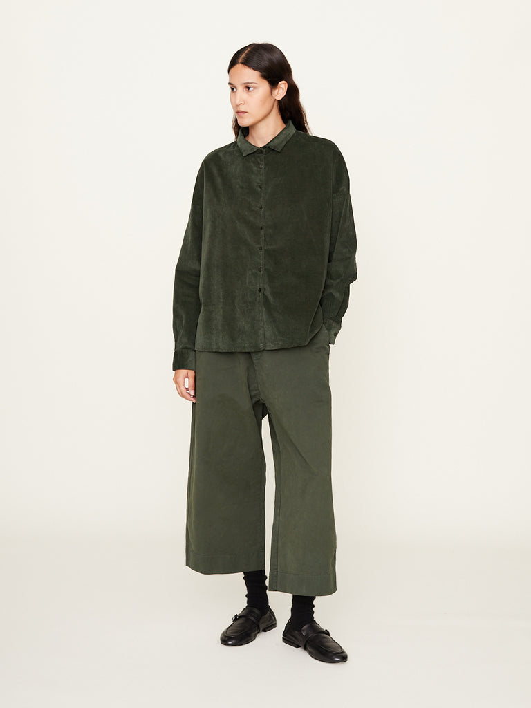 Album di Famiglia - Wide & Short Trousers WCC in Forest