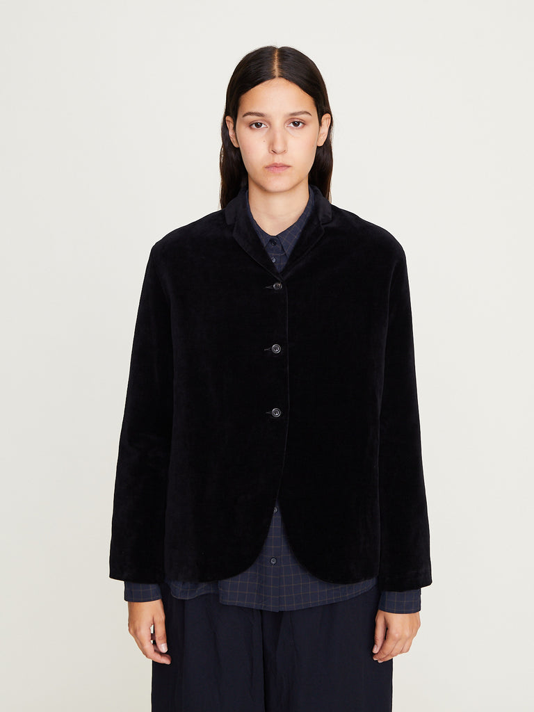 Apuntob - Cotton Linen Jacket in Black