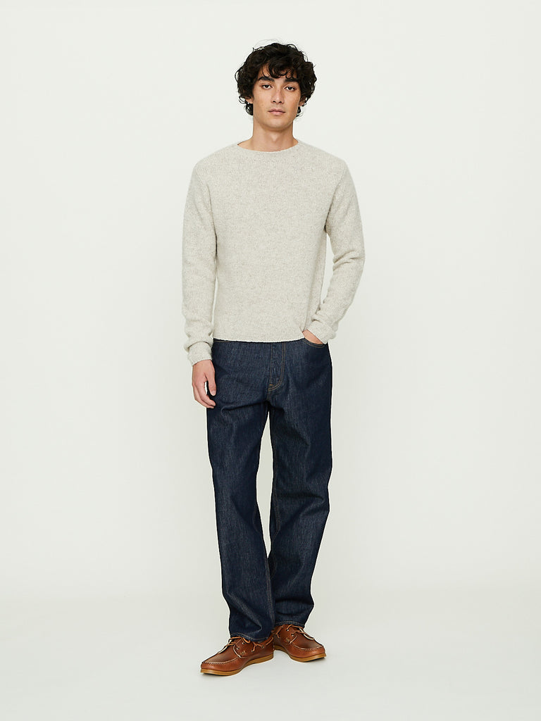 Auralee - Hard Twist Denim Wide Pants in Indigo